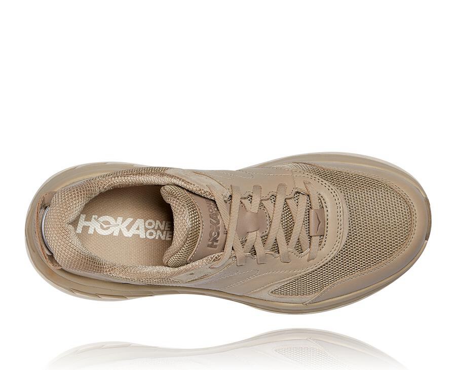 Hoka One One ランニングシューズ メンズ ブラウン - Bondi L - BP7940825